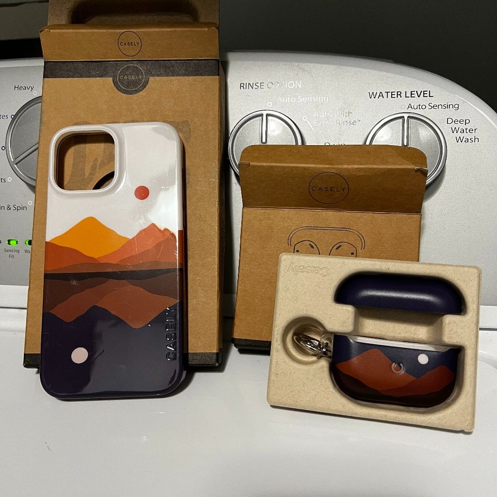 Casely Mountains MagSafe IPhone 13 Pro Max case & AirPod pro case